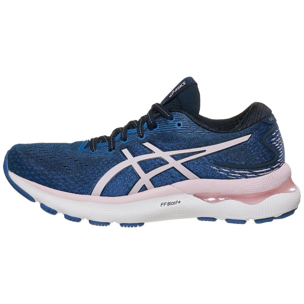 ASICS Woman Gel-Nimbus 24 Running Shoes French Blue/Barely Rose size 8.5 Wide - Picture 3 of 10